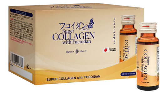 Collagen with Fucoidan cải thiện độ đàn hồi, giảm nếp nhăn